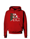 Mexico Eagle Symbol - Mexican Flag - Mexico Dark Hoodie Sweatshirt by TooLoud-Hoodie-TooLoud-Red-Small-Davson Sales