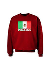 Mexico Flag Dark Adult Dark Sweatshirt-Sweatshirt-TooLoud-Deep-Red-Small-Davson Sales