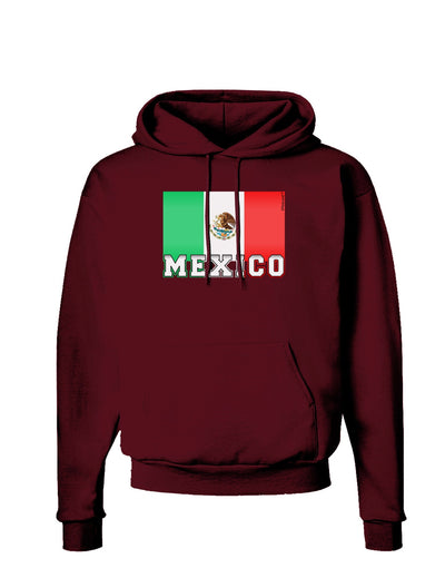 Mexico Flag Dark Dark Hoodie Sweatshirt-Hoodie-TooLoud-Maroon-Small-Davson Sales