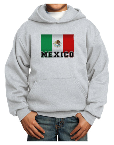 Mexico Flag Youth Hoodie Pullover Sweatshirt-Youth Hoodie-TooLoud-Ash-XS-Davson Sales