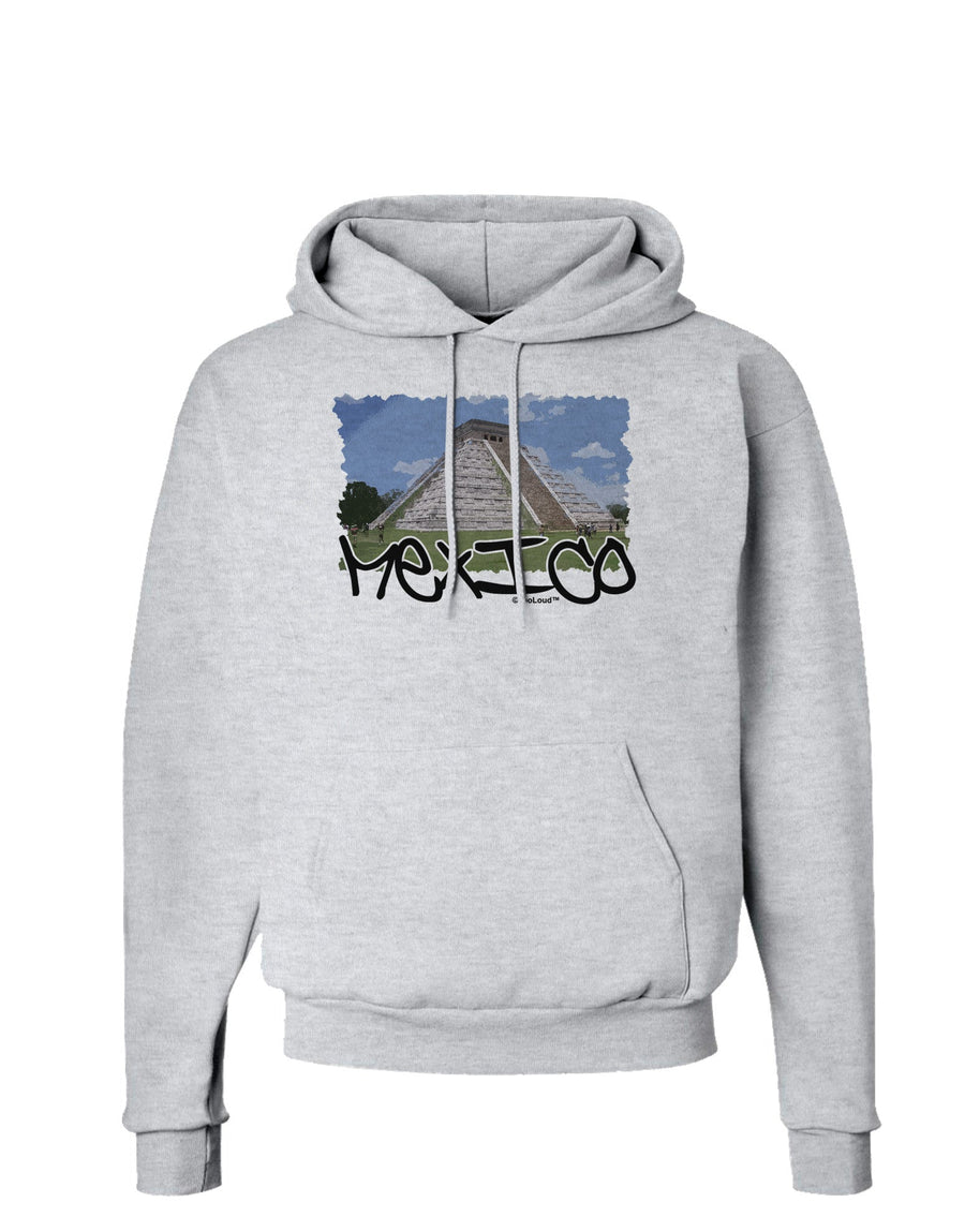 Mexico - Mayan Temple Cut-out Hoodie Sweatshirt-Hoodie-TooLoud-White-Small-Davson Sales