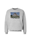 Mexico - Mayan Temple Cut-out Sweatshirt-Sweatshirts-TooLoud-AshGray-Small-Davson Sales