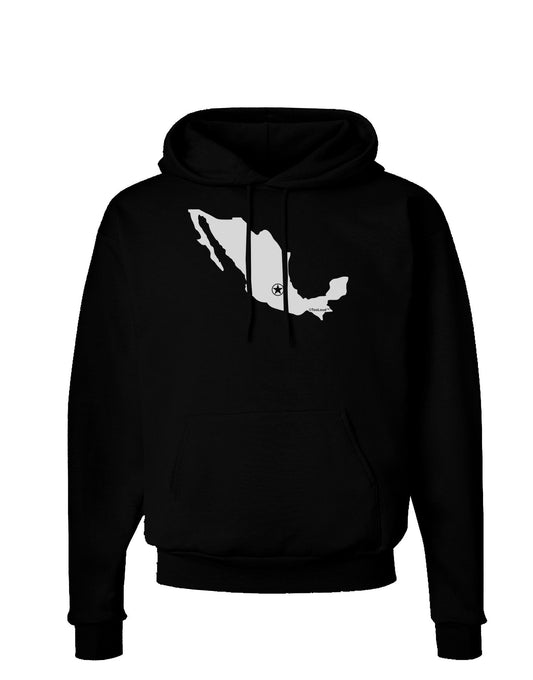 Mexico - Mexico City Star Dark Hoodie Sweatshirt-Hoodie-TooLoud-Black-Small-Davson Sales