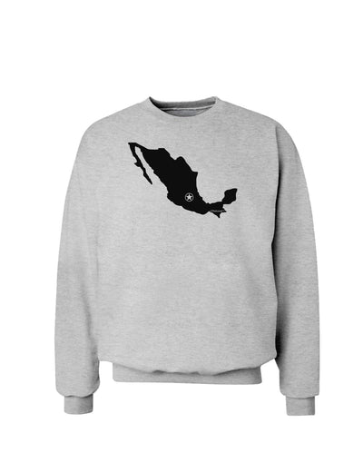 Mexico - Mexico City Star Sweatshirt-Sweatshirts-TooLoud-AshGray-Small-Davson Sales