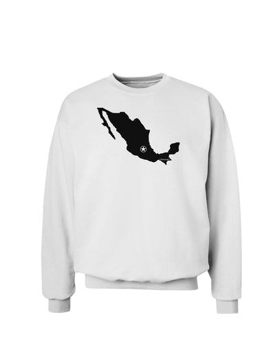 Mexico - Mexico City Star Sweatshirt-Sweatshirts-TooLoud-White-Small-Davson Sales