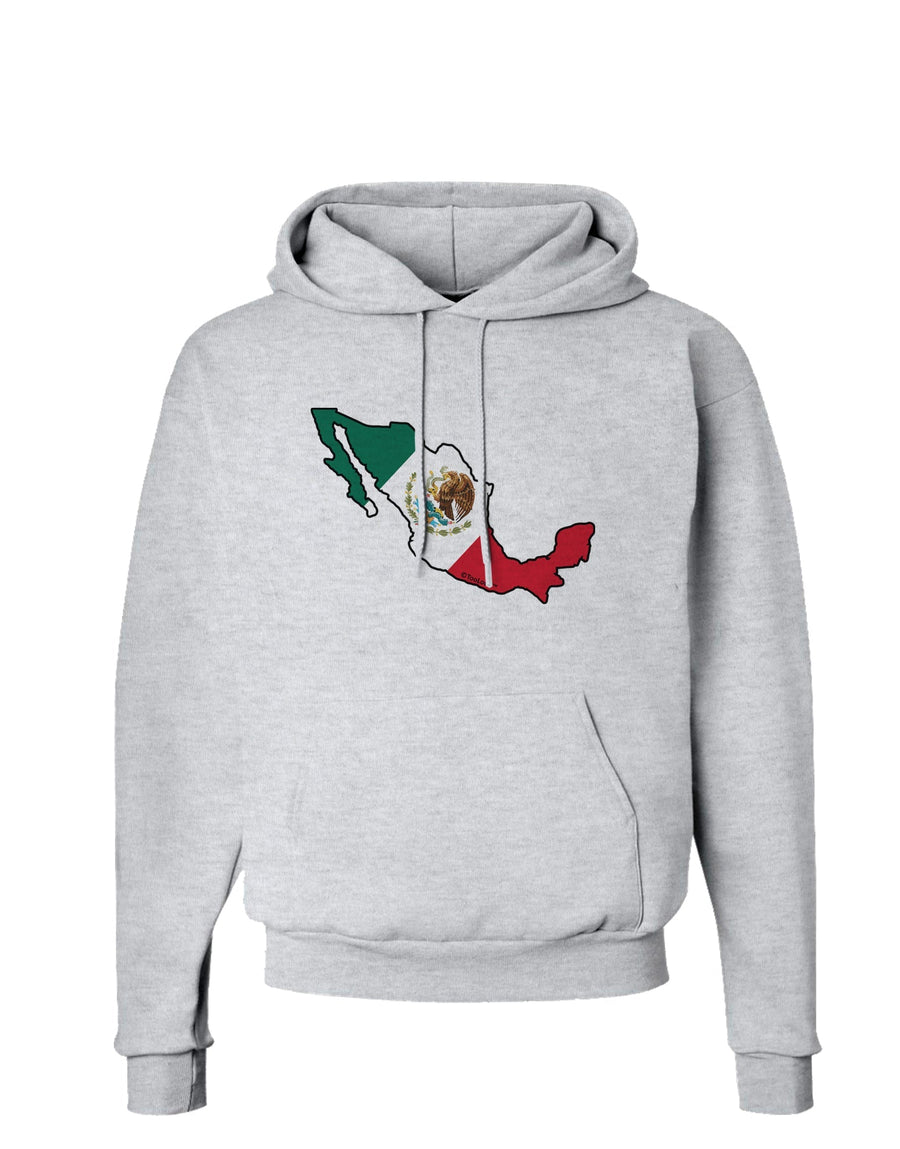 Mexico Outline - Mexican Flag Hoodie Sweatshirt by TooLoud-Hoodie-TooLoud-White-Small-Davson Sales