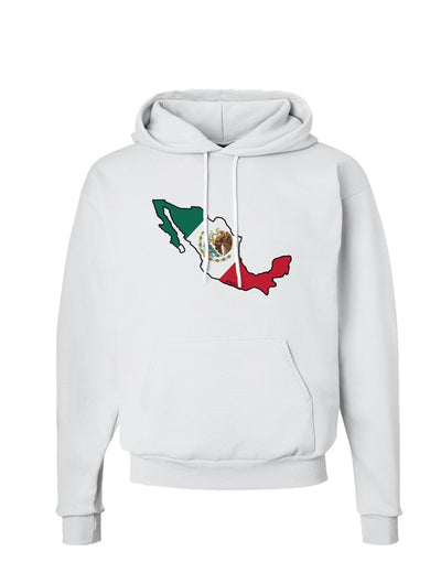 Mexico Outline - Mexican Flag Hoodie Sweatshirt by TooLoud-Hoodie-TooLoud-White-Small-Davson Sales