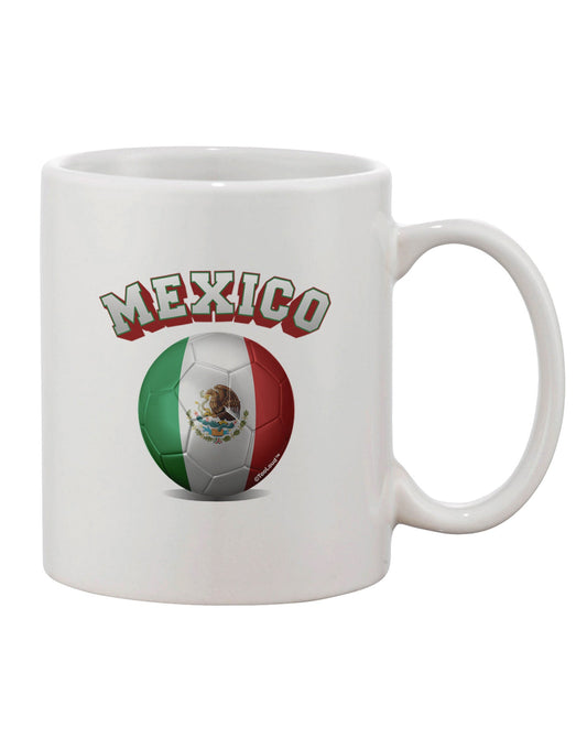 Mexico Soccer Ball Flag Printed Coffee Mug - TooLoud-11 OZ Coffee Mug-TooLoud-White-Davson Sales