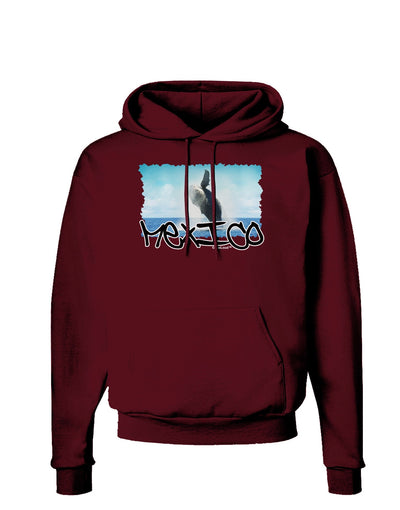 Mexico - Whale Watching Cut-out Dark Hoodie Sweatshirt-Hoodie-TooLoud-Maroon-Small-Davson Sales