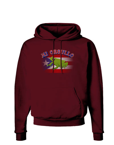 Mi Orgullo Coqui Dark Hoodie Sweatshirt-Hoodie-TooLoud-Maroon-Small-Davson Sales