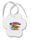 Mi Orgullo Coqui Paw Print Shaped Ornament-Ornament-TooLoud-White-Davson Sales