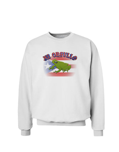 Mi Orgullo Coqui Sweatshirt-Sweatshirts-TooLoud-White-Small-Davson Sales