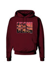 Miami Beach - Sunset Palm Trees Dark Hoodie Sweatshirt by TooLoud-Hoodie-TooLoud-Maroon-Small-Davson Sales