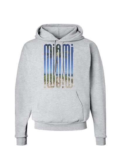 Miami Beach View Mirage Hoodie Sweatshirt-Hoodie-TooLoud-AshGray-Small-Davson Sales