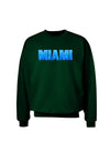 Miami Ocean Bubbles Adult Dark Sweatshirt by TooLoud-Sweatshirts-TooLoud-Deep-Forest-Green-Small-Davson Sales