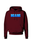 Miami Ocean Bubbles Dark Hoodie Sweatshirt by TooLoud-Hoodie-TooLoud-Maroon-Small-Davson Sales