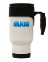 Miami Ocean Bubbles - Expertly Crafted Stainless Steel 14 OZ Travel Mug by TooLoud-Travel Mugs-TooLoud-White-Davson Sales