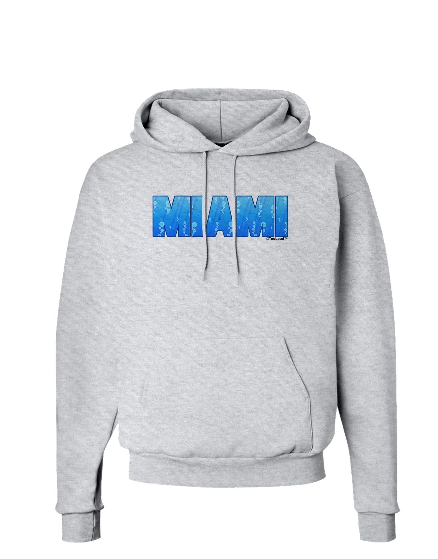 Miami Ocean Bubbles Hoodie Sweatshirt by TooLoud-Hoodie-TooLoud-AshGray-Small-Davson Sales