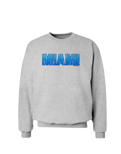 Miami Ocean Bubbles Sweatshirt by TooLoud-Sweatshirts-TooLoud-AshGray-Small-Davson Sales