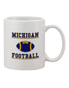 Michigan Football 11 oz Coffee Mug - Expertly Crafted Drinkware by TooLoud-11 OZ Coffee Mug-TooLoud-White-Davson Sales