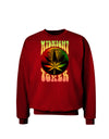 Midnight Toker Marijuana Adult Dark Sweatshirt-Sweatshirts-TooLoud-Deep-Red-Small-Davson Sales