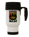 Midnight Toker Marijuana Stainless Steel 14oz Travel Mug-Travel Mugs-TooLoud-White-Davson Sales