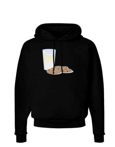 Milk and Cookies Design Dark Hoodie Sweatshirt-Hoodie-TooLoud-Black-Small-Davson Sales