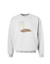 Milk and Cookies Design Sweatshirt-Sweatshirts-TooLoud-White-Small-Davson Sales