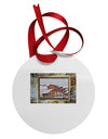 Mine Scene Colorado Circular Metal Ornament by TooLoud-Ornament-TooLoud-White-Davson Sales