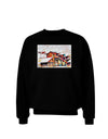 Mine Scene Colorado Watercolor Adult Dark Sweatshirt-Sweatshirts-TooLoud-Black-Small-Davson Sales