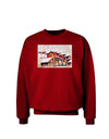 Mine Scene Colorado Watercolor Adult Dark Sweatshirt-Sweatshirts-TooLoud-Deep-Red-Small-Davson Sales