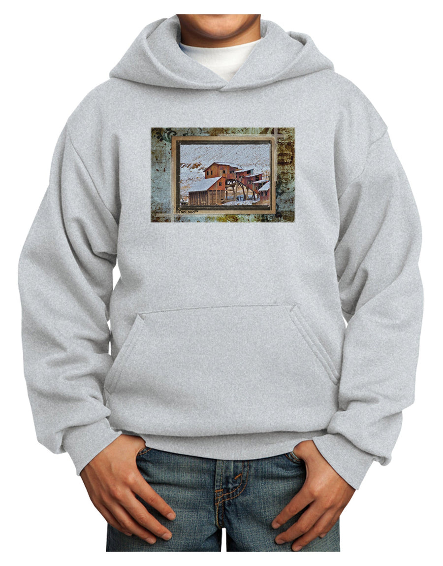 Mine Scene Colorado Youth Hoodie Pullover Sweatshirt-Youth Hoodie-TooLoud-White-XS-Davson Sales