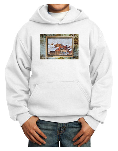 Mine Scene Colorado Youth Hoodie Pullover Sweatshirt-Youth Hoodie-TooLoud-White-XS-Davson Sales