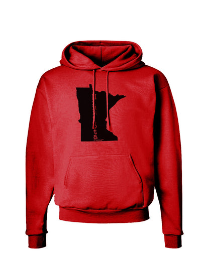 Minnesota - United States Shape Hoodie Sweatshirt-Hoodie-TooLoud-Red-Small-Davson Sales