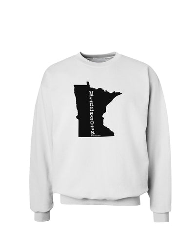 Minnesota - United States Shape Sweatshirt-Sweatshirts-TooLoud-White-Small-Davson Sales