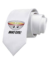 Miso Cute - Cute Miso Soup Bowl Printed White Necktie by TooLoud