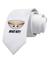 Miso Hot - Cute Miso Soup Bowl Printed White Necktie by TooLoud