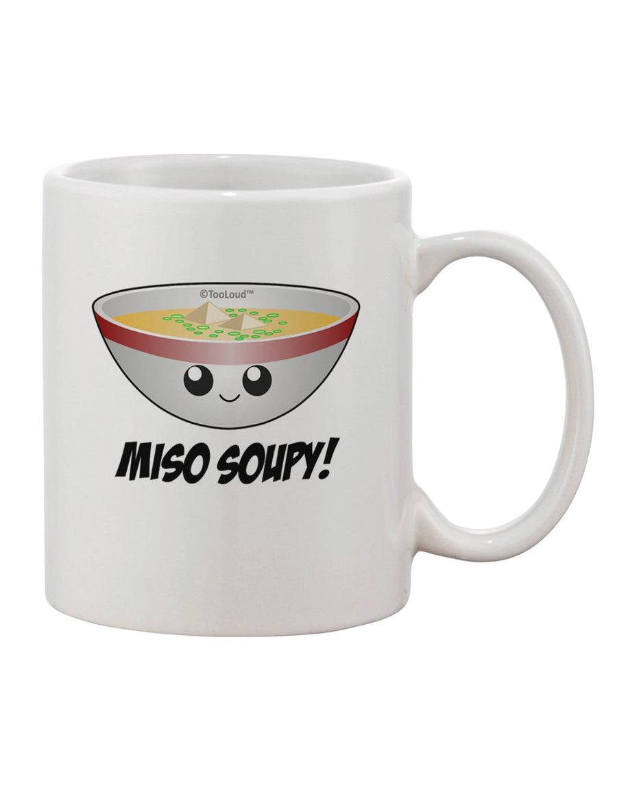 Miso Soup Bowl Printed 11 oz Coffee Mug - Expertly Crafted Drinkware by TooLoud-11 OZ Coffee Mug-TooLoud-White-Davson Sales