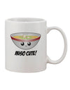 Miso Soup Bowl Printed 11 oz Coffee Mug - Expertly Crafted for the Discerning Drinkware Enthusiast by TooLoud-11 OZ Coffee Mug-TooLoud-White-Davson Sales