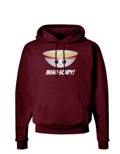 Miso Soupy - Cute Miso Soup Bowl Dark Hoodie Sweatshirt by TooLoud-Hoodie-TooLoud-Maroon-Small-Davson Sales