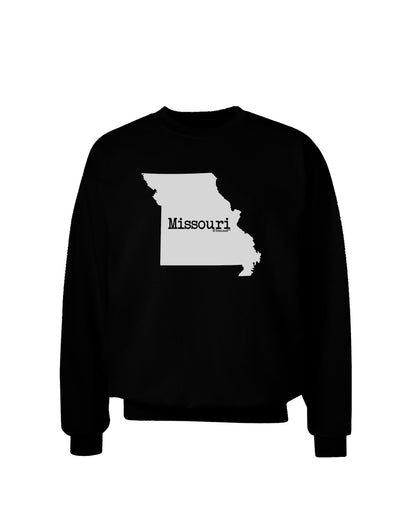 Missouri - United States Shape Adult Dark Sweatshirt-Sweatshirts-TooLoud-Black-Small-Davson Sales