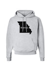 Missouri - United States Shape Hoodie Sweatshirt-Hoodie-TooLoud-AshGray-Small-Davson Sales