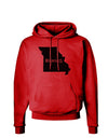 Missouri - United States Shape Hoodie Sweatshirt-Hoodie-TooLoud-Red-Small-Davson Sales