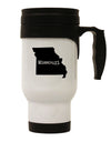 Missouri - United States Shape Stainless Steel 14oz Travel Mug-Travel Mugs-TooLoud-White-Davson Sales