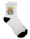 MLK - Adult Short Socks featuring an Inspiring Love Quote - TooLoud-Socks-TooLoud-White-Ladies-4-6-Davson Sales