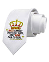 MLK - Only Love Quote Printed White Necktie