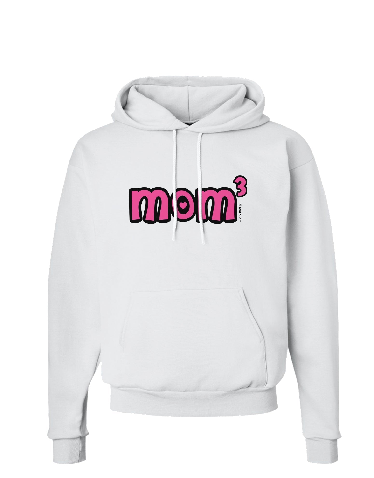 Mom Cubed - Cute Mom of Three Design Hoodie Sweatshirt by TooLoud-Hoodie-TooLoud-White-Small-Davson Sales