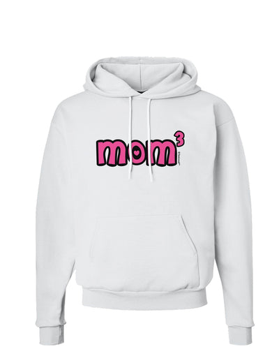 Mom Cubed - Cute Mom of Three Design Hoodie Sweatshirt by TooLoud-Hoodie-TooLoud-White-Small-Davson Sales