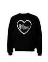 Mom Heart Design Adult Dark Sweatshirt by TooLoud-Sweatshirts-TooLoud-Black-Small-Davson Sales