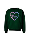 Mom Heart Design - Gradient Colors Adult Dark Sweatshirt by TooLoud-Sweatshirts-TooLoud-Deep-Forest-Green-Small-Davson Sales